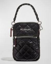 MZ Wallace - Crosby Micro Quilted Nylon Crossbody Bag - Lyst