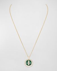 Messika - Lucky Move 18k Yellow Gold Malachite Diamond Pendant Necklace - Lyst