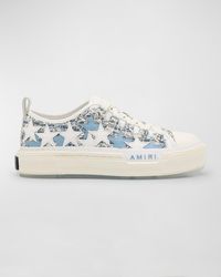 Amiri - Stars Low-Top Mohair Canvas Sneakers - Lyst
