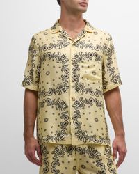 Nanushka - Bodil Paisley Silk Camp Shirt - Lyst