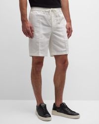 Brioni - Linen-Cotton Drawstring Bermuda Shorts - Lyst