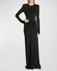 Victoria Beckham - Open Back Gown With Gathered Circle Detail - Lyst