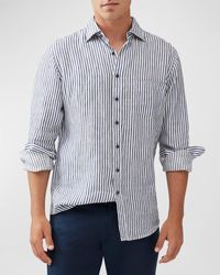 Rodd & Gunn - Linen Stripe Casual Button-Down Shirt - Lyst