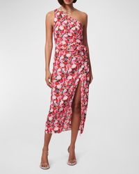 Cami NYC - Nanu One-Shoulder Faux-Wrap Midi Dress - Lyst