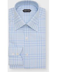 Tom Ford - Slim Fit Maxi-Check Dress Shirt - Lyst