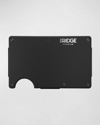 THE RIDGE - Rfid Money Clip Metal Wallet, Matte Titanium - Lyst