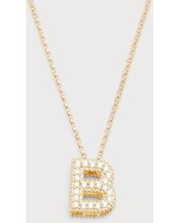 Roberto Coin - 18k Diamond Princess Letter Necklace - Lyst