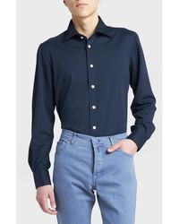 Kiton - Cotton Jersey Sport Shirt - Lyst
