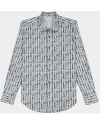 Robert Graham - Wooster Pinstripe Overlay Stretch Sport Shirt - Lyst