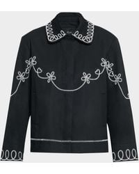 Rails - Keaton Embroidered Shirt Jacket - Lyst
