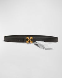 Off-White c/o Virgil Abloh - Arrow Reversible Leather Belt - Lyst
