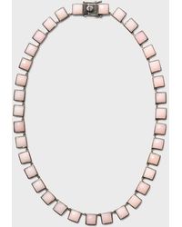 Nakard - Large Tile Riviere Necklace - Lyst