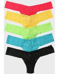 Hanky Panky - 5-Pack Low-Rise Lace Thongs - Lyst