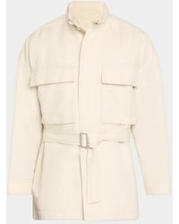 IM MEN - Apos;S Twill Belted Field Jacket - Lyst
