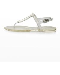 goldie pearly stud jelly sandals