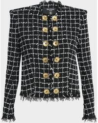Balmain - Tweed Blazer - Lyst