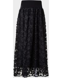 Akris Punto - Star Embroidered Midi Skirt - Lyst