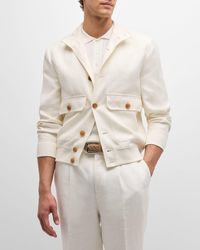 Brunello Cucinelli - Brunello Style Bomber Jacket With Pockets - Lyst