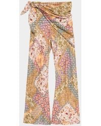 Zimmermann - Fairlight Bias Silk Pants - Lyst