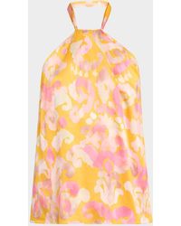 Figue - Florentine Silk Halter Top - Lyst