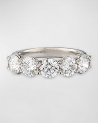 Neiman Marcus - Lab Grown Diamond Platinum 5 Stone Ring, 3.0Tcw, Size 6 - Lyst