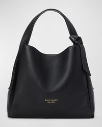 Kate Spade Run Around Leather – Medium Cross Body Bag in Black