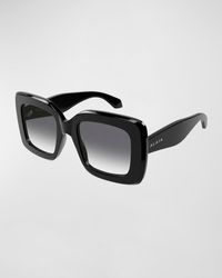 Alaïa - Logo Square Acetate Sunglasses - Lyst