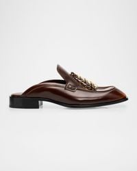 Loewe - Edge Leather Loafer Mules - Lyst