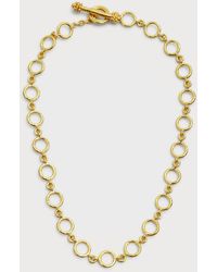 Elizabeth Locke - 19k Gold Link Frascati Necklace, 17"l - Lyst