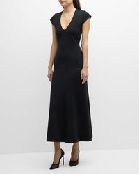 Dorothee Schumacher - Pure Comfort Cap-sleeve Jersey Maxi Dress - Lyst