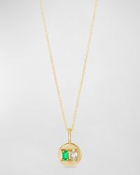 STONE AND STRAND - And Diamond Luxe Mini Medallion Necklace - Lyst