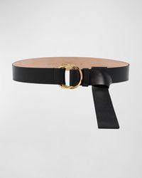 Michael Kors - Jackie Shiny Nappa Leather Belt - Lyst