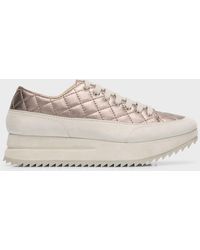 Pedro Garcia - Osaka Quilted Leather Flatform Sneakers - Lyst