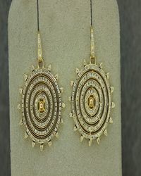 Syna - Mogul 18K Diamond Circle Drop Earrings - Lyst