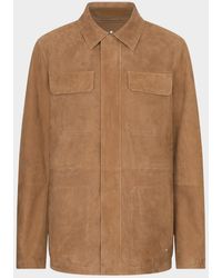 Stefano Ricci - Suede Full-Zip Field Jacket - Lyst