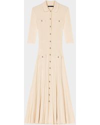 Maje - Rulexy Sequined Rib Stretch Knit Midi Dress - Lyst