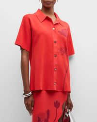 Ph5 - Amber Oversized Short-Sleeve Polo Shirt - Lyst