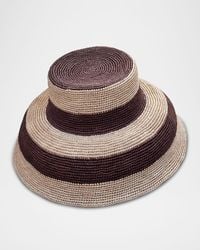 Van Palma - Gina Xl Straw Bucket Hat - Lyst