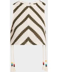 JBQ - Bimini Striped Knit Crop Top - Lyst