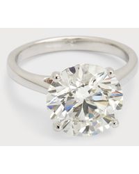 Neiman Marcus - Lab Grown Diamond Round Solitaire Ring, 5.0Tcw - Lyst
