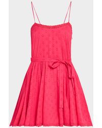 Ulla Johnson - Beatriz Lace-Trim A-Line Mini Dress - Lyst