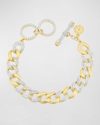 Freida Rothman - Pave Cubic Zirconia Chain-Link Bracelet - Lyst