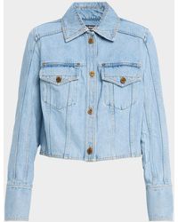 Balmain - Two-Pocket Denim Jacket - Lyst