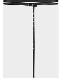 Givenchy - Voyoou Double Wrap Skinny Leather Belt - Lyst
