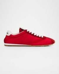 Miu Miu - Low-Top Nylon & Suede Sneakers - Lyst