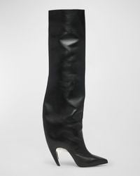 Alexander McQueen - Armadillo Leather Over-The-Knee Boots - Lyst