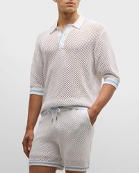 SER.O.YA - Zane Crochet Polo Shirt - Lyst