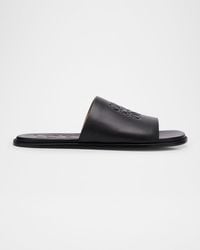 Loewe - Apos;S Flex Anagram Soft Calfskin Slide Sandals - Lyst