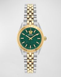 Versace - V-Code Greca Two-Tone Bracelet Watch, 36Mm - Lyst