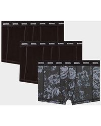 DIESEL - Damien Multi-Pattern 3-Pack Boxer Briefs - Lyst